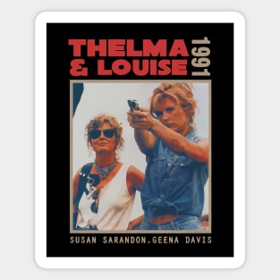 Thelma and Louise // Retro Style Design Magnet